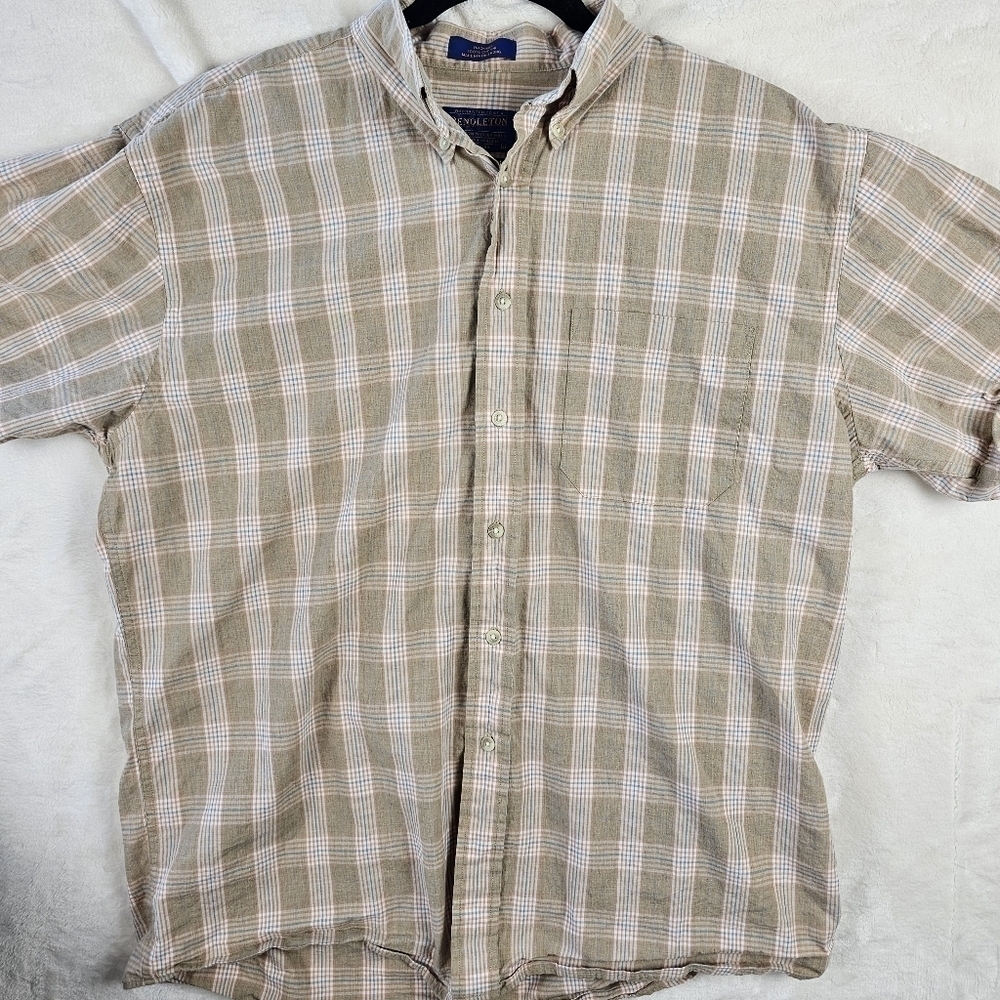 Vintage Pendleton shirt button down large American plaid woodland mills Portland